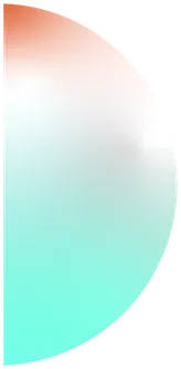 Semi círculo colorido